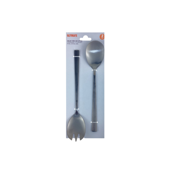 CUBIERTOS PARA SERVIR ACERO INOXIDABLE 24 cm PLATEADO ULTIMATE (SET 2 PZA) 716-05496