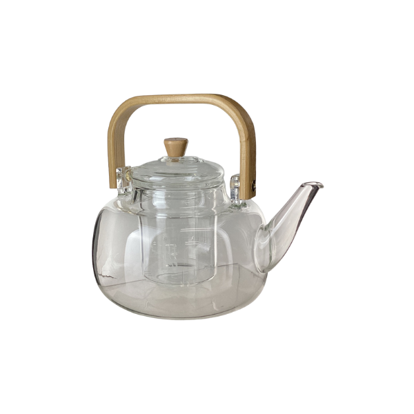 TETERA VIDRIO/BAMBU 1 L TRANSPARENTE LIFE ART 750-39414