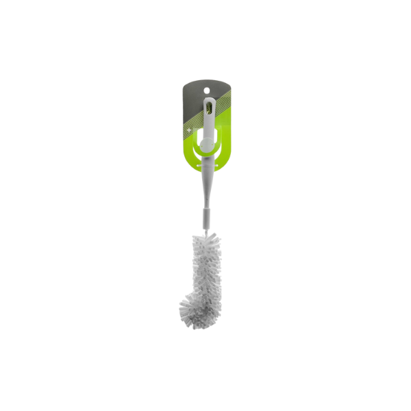 CEPILLO PARA INODORO PLASTICO 0.32 m BLANCO/GRIS 734-40458