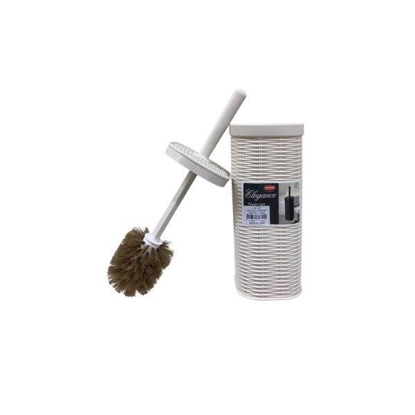 CEPILLO PARA INODORO CON BASE PLASTICO 0.12x0.41 m CREMA 734-40929