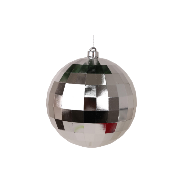 ESFERA TIPO ESPEJOS PLASTICO 20x20x20 cm PLATEADO SANTINI 130-9502688