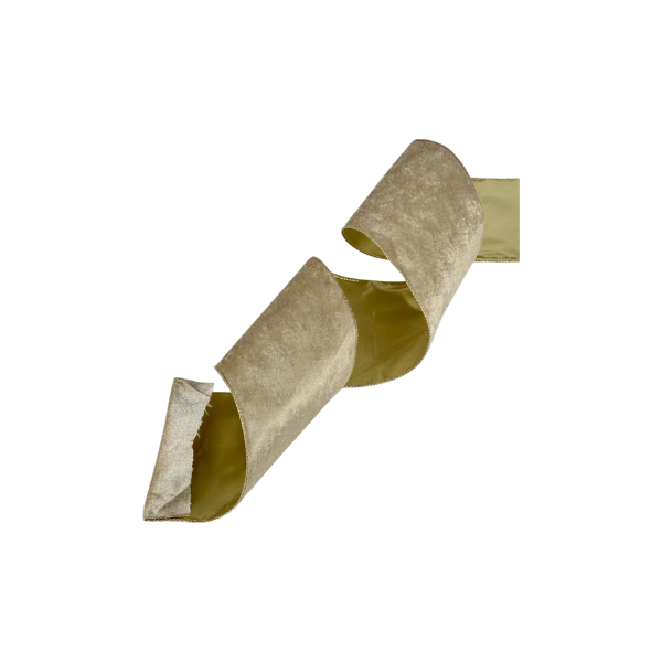 LISTÓN NAVIDAD POLIESTER 10x823 cm DORADO SANTINI 130-5400630