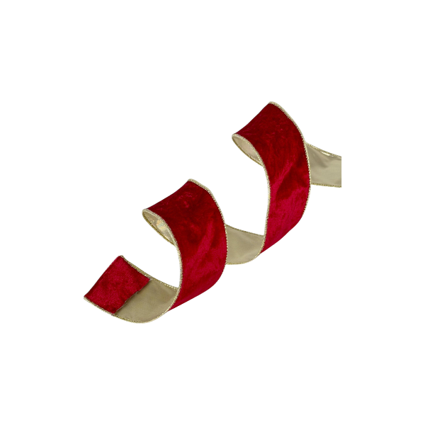 LISTÓN NAVIDAD POLIESTER 6.3x823 cm ROJO/DORADO SANTINI 130-5400609