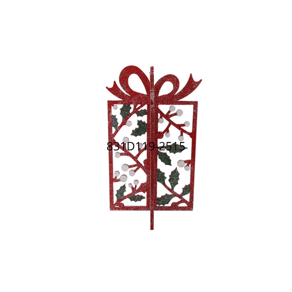 ADORNO NAVIDAD REGALO 36.8x59 cm ROJO/VERDE MIRO 831-D119-2515