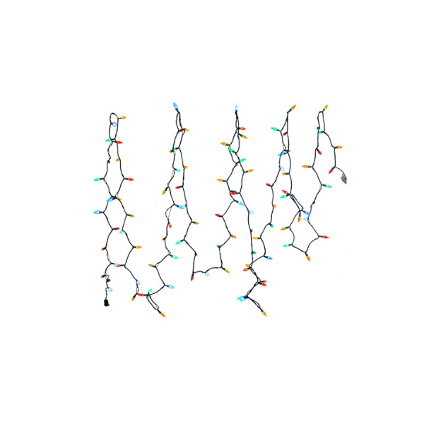 GUÍA DE LUCES 10.05 m MULTICOLOR MIRO (100 LUCES) 831-L014-2505M