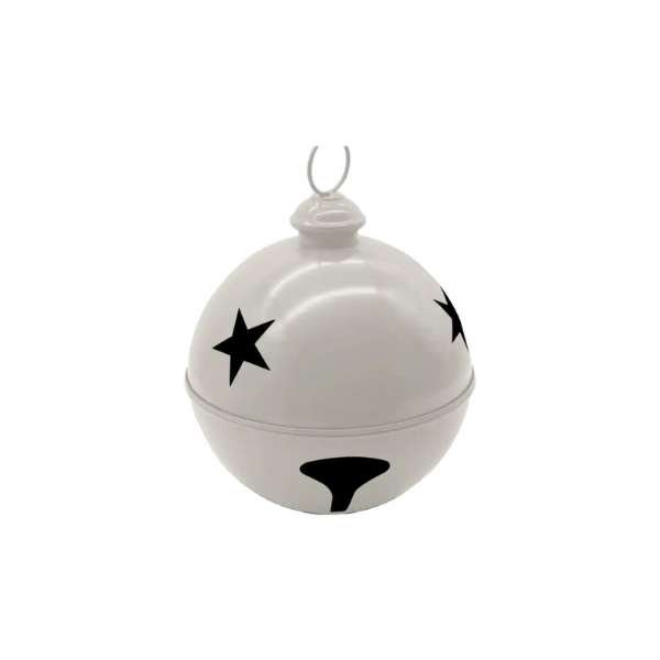 ADORNO NAVIDAD CASCABEL 51x51x56 cm BLANCO MIRO 831-D067-2406W