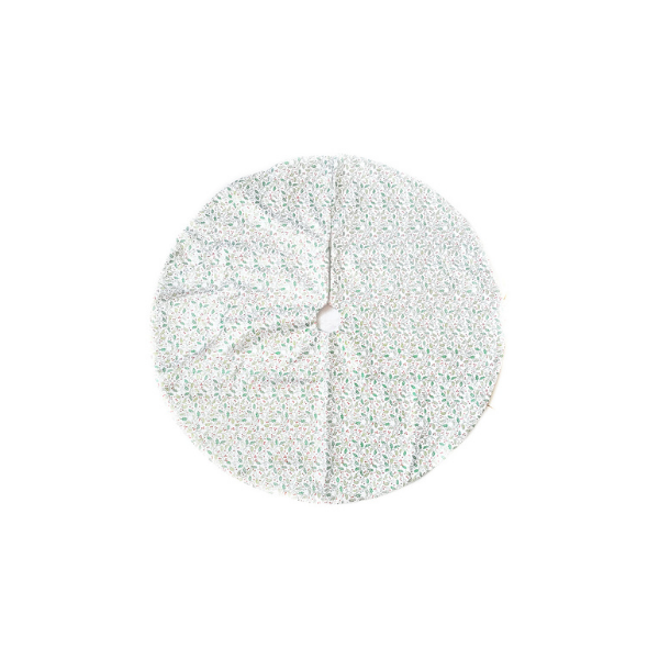 FALDÓN PARA ARBOL DE NAVIDAD POLIESTER 115 cm BLANCO/MULTICOLOR MIRO 831-AMX082-2554