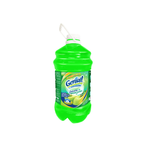 LIMPIADOR DESINFECTANTE MULTIUSOS 3750 ml MANZANA GENIAL GNL090