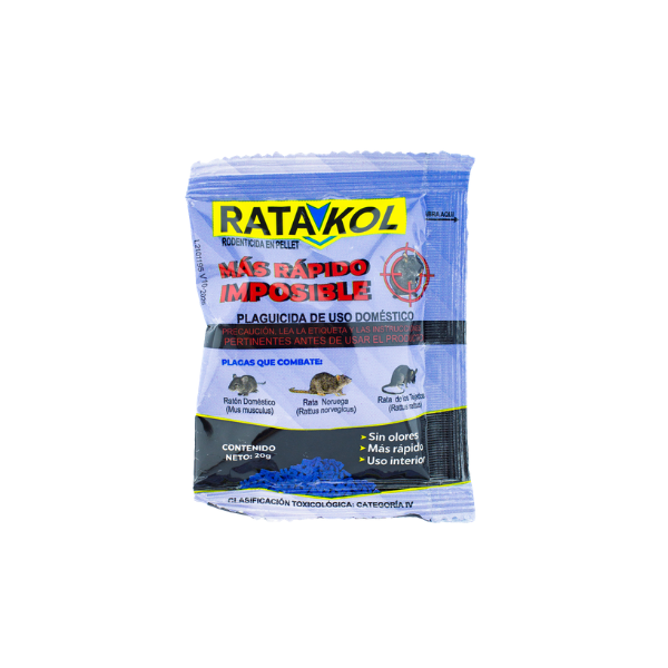 VENENO ANTICOAGULANTE PARA RATAS Y RATONES 20 g RATAKOL