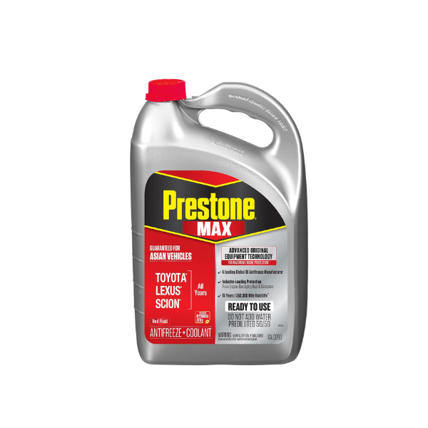 REFRIGERANTE ANTICONGELANTE PRESTONE MAX LISTO P/USAR 50% 3.78L (1 galón ROJO) AF6210