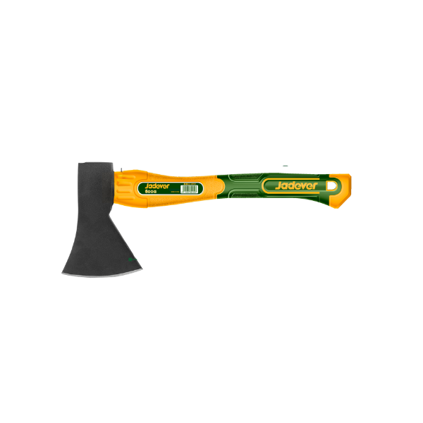 HACHA FORJADA ACERO 600 g 390 mm VERDE-AMARILLO JADEVER MANGO FIBRA DE VIDRIO JDHM6306