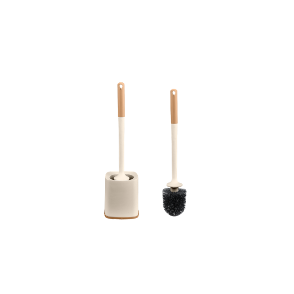 CEPILLO CON BASE PARA INODORO PLASTICO 45 cm JADEVER JDMBS1101
