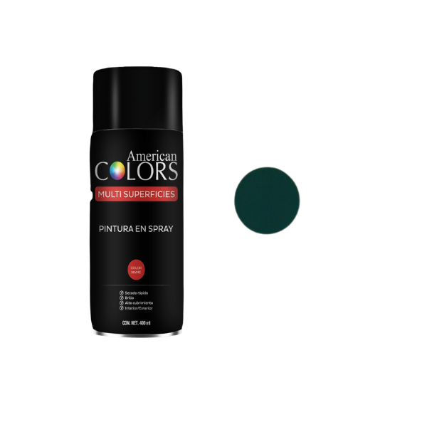 PINTURA SPRAY VERDE BOSQUE 400 ml AMERICAN COLORS N13