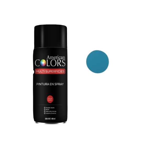 PINTURA SPRAY CELESTE 400 ml AMERICAN COLORS N19