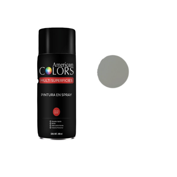 PINTURA SPRAY GRIS 400 ml AMERICAN COLORS N136