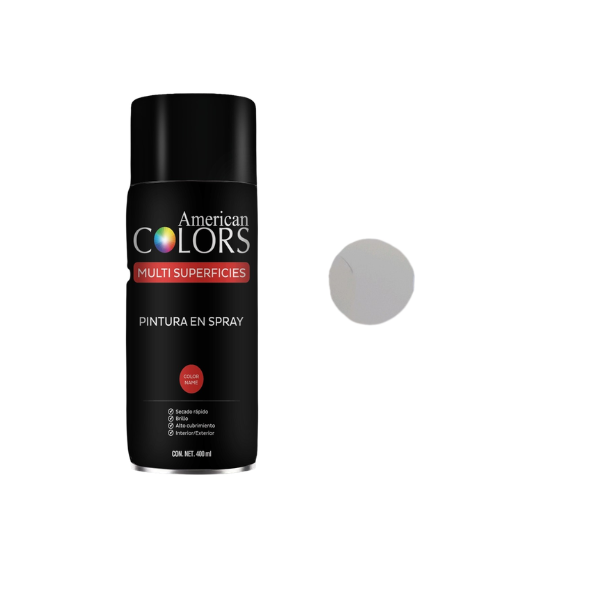 PINTURA SPRAY BLANCO MATE 400 ml AMERICAN COLORS N1007