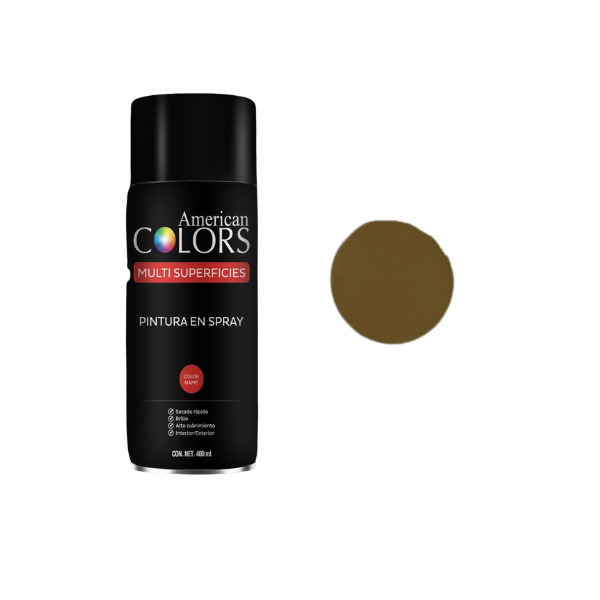 PINTURA SPRAY ORO 400 ml AMERICAN COLORS N18