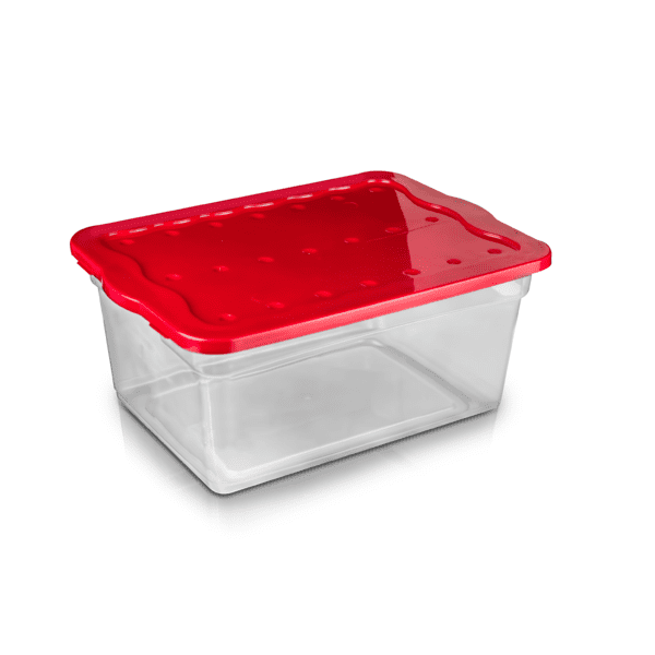 Caja Rectangular Multiuso Gondol 1.8 L Transparente con Tapa 1