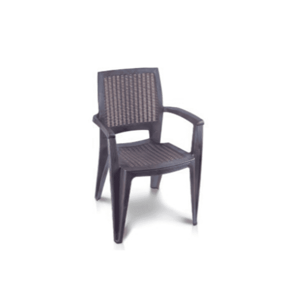 SILLA C/BRAZO ESTILO RATTAN CAFE 80333 (TP)