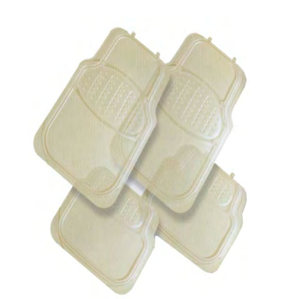 ALFOMBRA P/CARRO PVC BEIGE ABRO SET 4pcs 81841