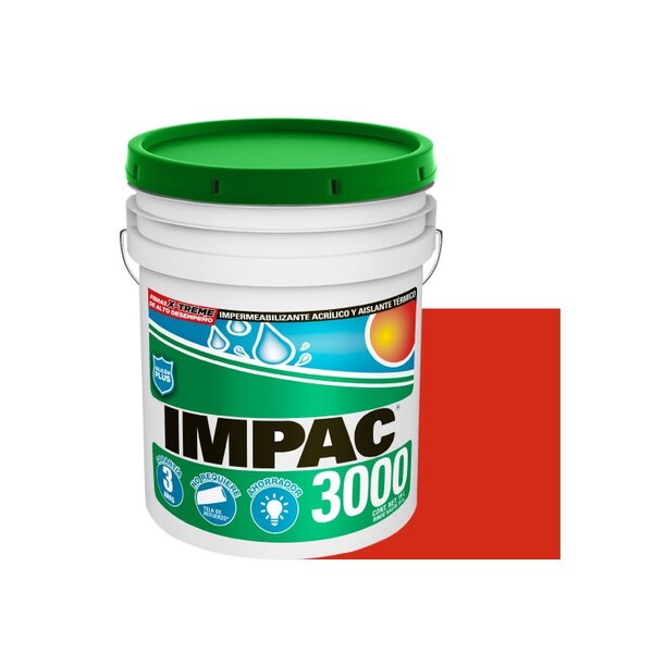 IMPERMEABILIZANTE FIBRATADO IMPAC 3000 ROJO CUBETA
