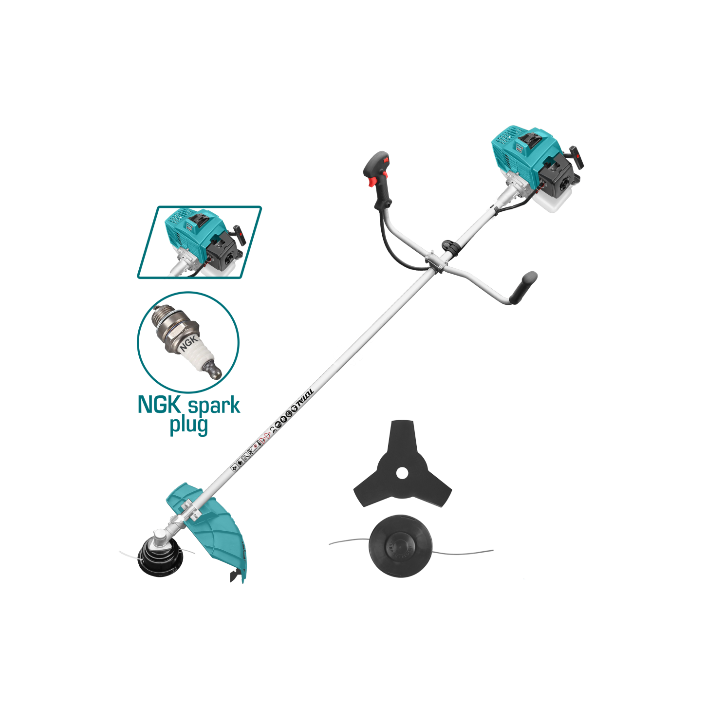 ORILLADORA GRAMA GASOLINA TOTAL 62cc 3.8HP 9000rpm TP5624411
