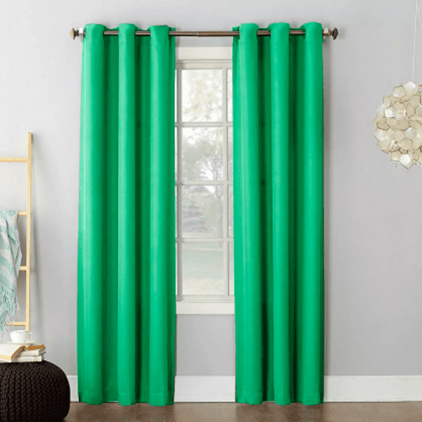  Cortinas verdes, para el hogar, fondo verde con hojas con tema  de jardín, cortina de bloqueo de luz para sala de estar, 120 pulgadas de  ancho x 90 pulgadas de largo