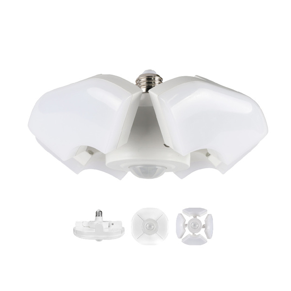 Luz led blanca reflector circular sensor de movimiento recargable BLOEM