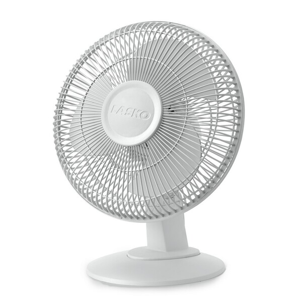 Mini ventilador silencioso, ventilador de escritorio de nueve aspas, ajuste  de viento de tres velocidades (marfil)