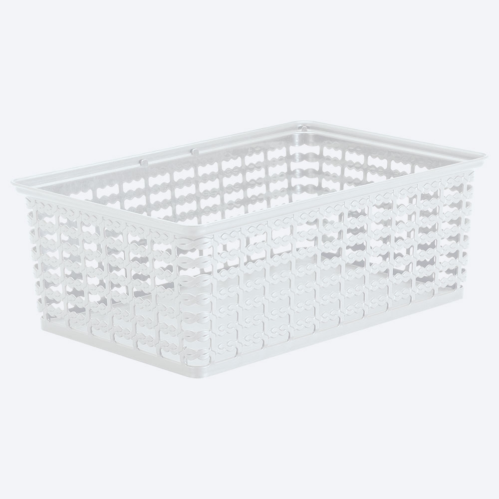 CANASTA ORGANIZADORA DECO GRANDE BLANCO  RIMAX 9416-XP