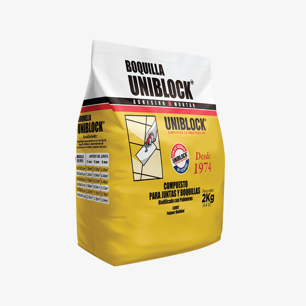 BOQUILLA UNIBLOCK S/A BLANCO 2KG