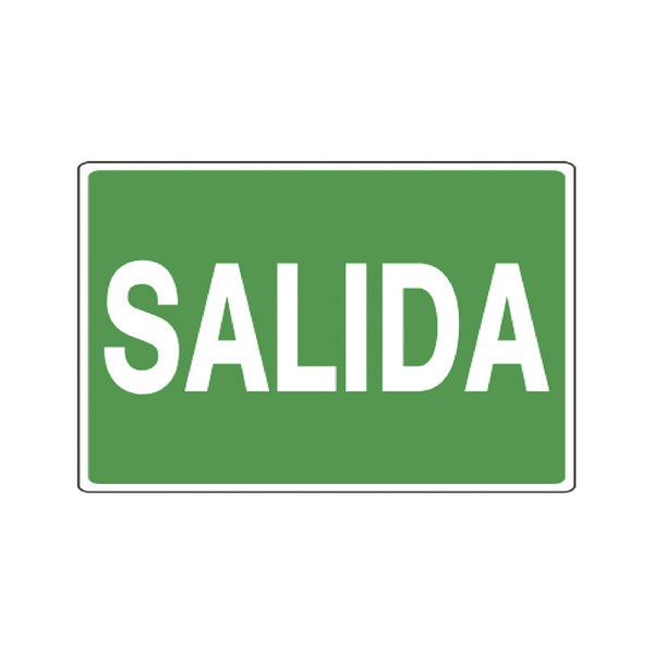 LETRERO SALIDA 20X25cm BEST VALUE F08100