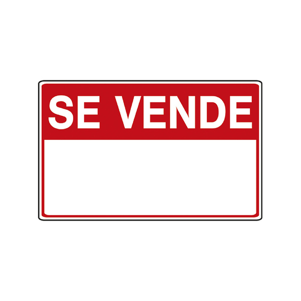 LETRERO SE VENDE 40X25cm BEST VALUE F08135
