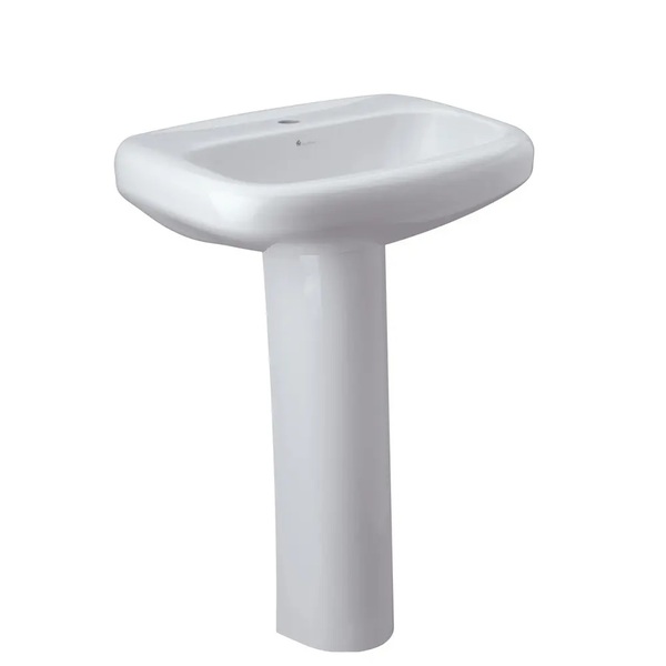 LAVAMANOS CON PEDESTAL 8" BLANCO VENECIA FV E230-BL