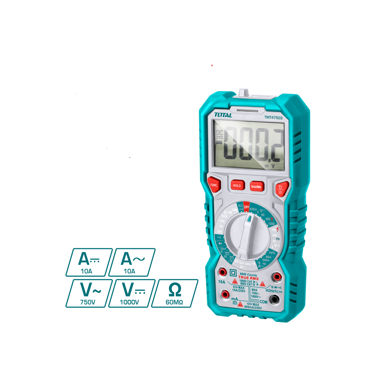 AMPERÍMETRO DIGITAL TOTAL TENAZA 400-600A - Ferreterías Lemus El Salvador