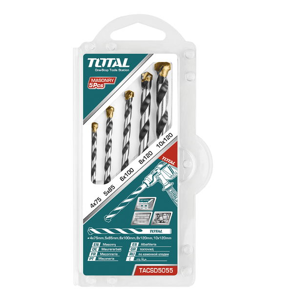 Kit Set Juego Brocas Para Concreto 5 Piezas Tmk19935