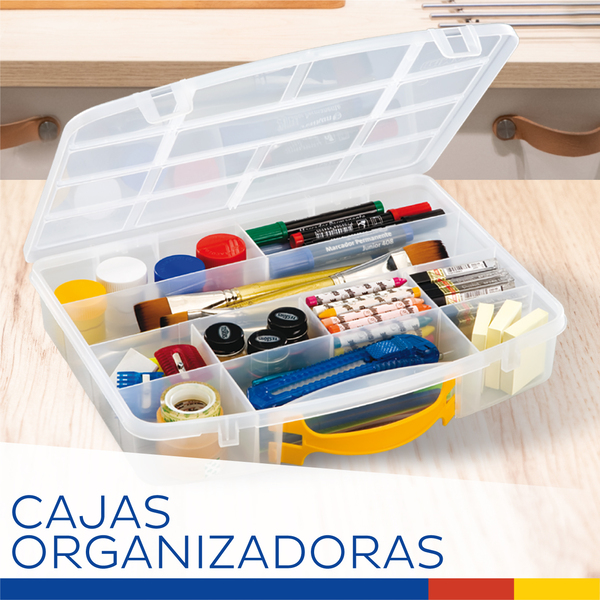 CAJA ORGANIZADORA 17 PLASTIC C/14 DIVISIONES CAT. NO. 43805/017 - Elecsum  S.A.