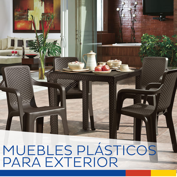 MUEBLES PLÁSTICOS PARA EXTERIOR