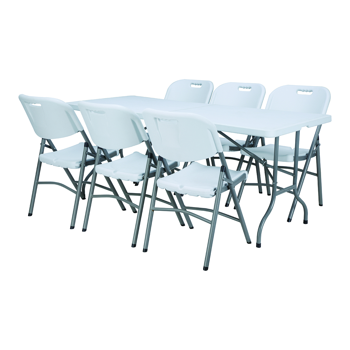 MESA PLEGABLE RE PLASTICO BLANCO Z180A 180X75X74CM - Ferreterías