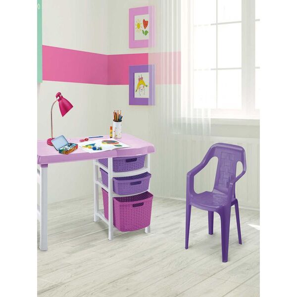 Combo Alcoba Infantil NIÑA (Escritorio + Silla + Cajonero 4 Gavetas)