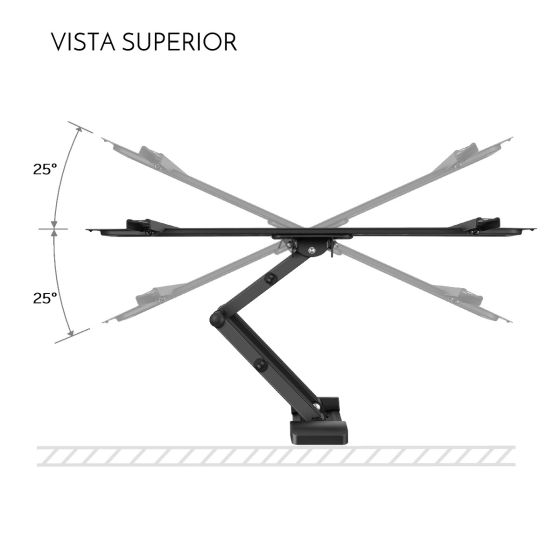 SOPORTE TV C/BRAZO ARTICULADO HASTA 70 STEREN ACERO (STV-105)