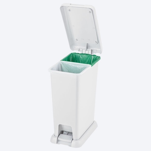 BASURERO RECICLAJE RES APROV 35L BLANCO RIMAX (12187-XP)