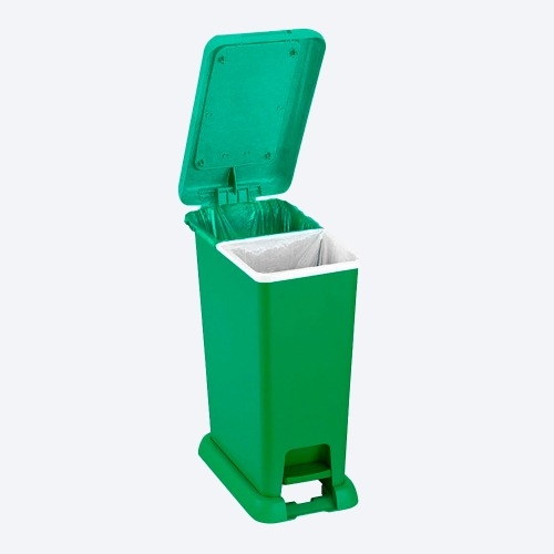 BASURERO RECICLAJE RES ORGANICOS 35L VERDE RIMAX (12188-XP)