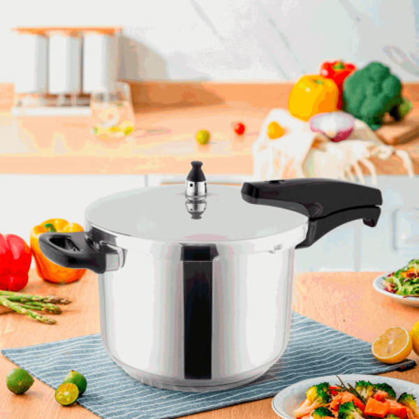 OLLA DE PRESION ACERO INOXIDABLE 6 L DECAKILA KMER017M