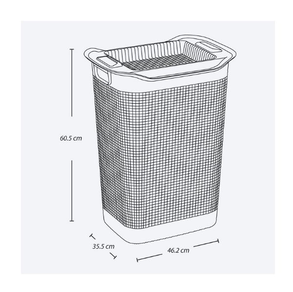 CESTA P/ROPA LINUM MOCCA RIMAX 11783-XP