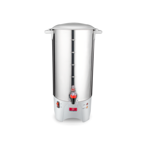 PERCOLADORA ACERO INOX 50 TAZAS 7.4L 1000W PLATEADA DECAKILA KUKT024M