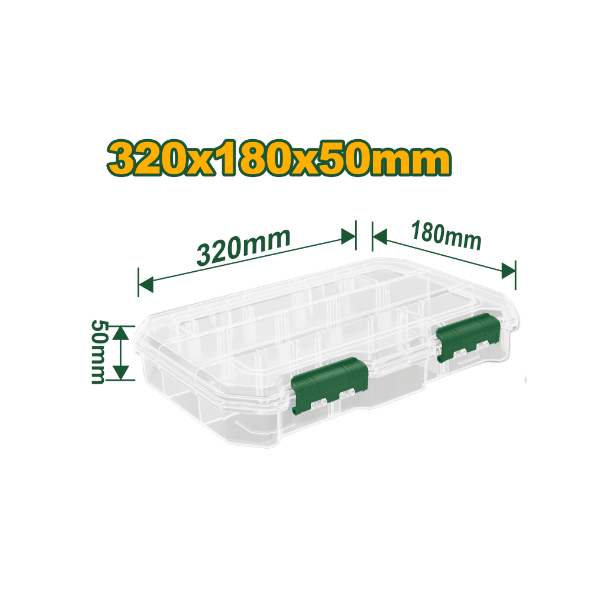 CAJA ORGANIZADORA TRANSPARENTE 18X32X5 CM JADEVER JDTB8342