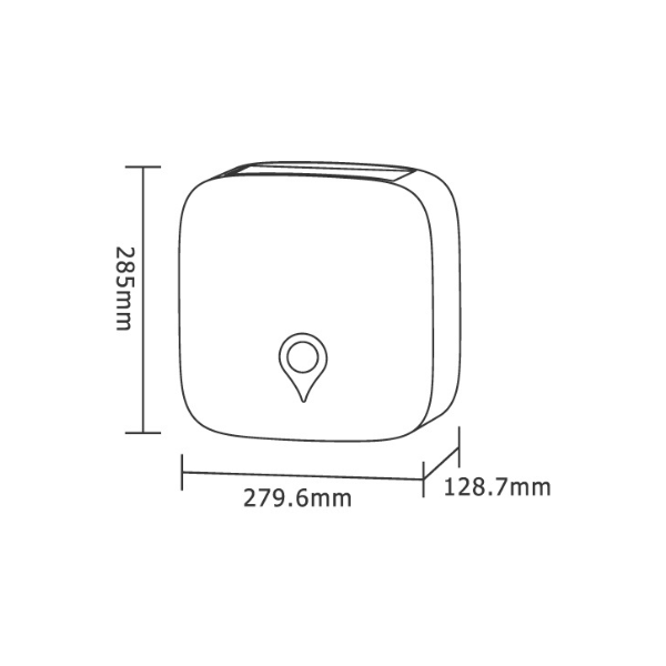 DISPENSADOR PAPEL TOALLA PEQ INTERFOLIADO TIPO N  PLASTICO BLANCO CD-8258A