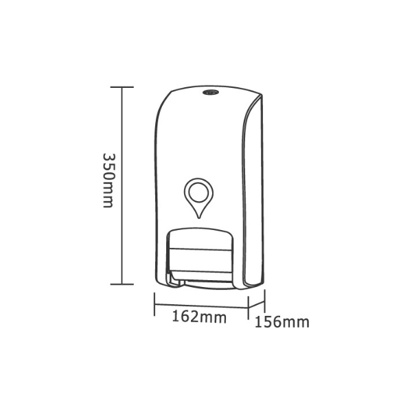 DISPENSADOR PAPEL HIGIENICO DOBLE ROLLO PEQ PLASTICO BLANCO CD-8677A