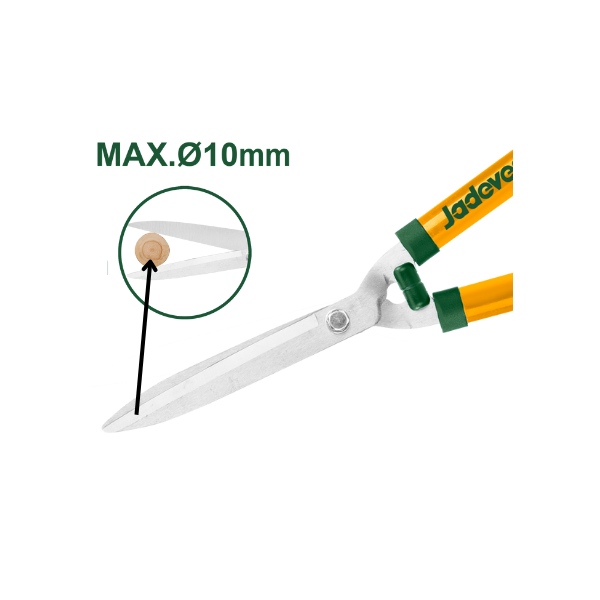 TIJERA P/PODAR MANGO LARGO 22PLG AMARIILA-VERDE JADEVER JDPR2301